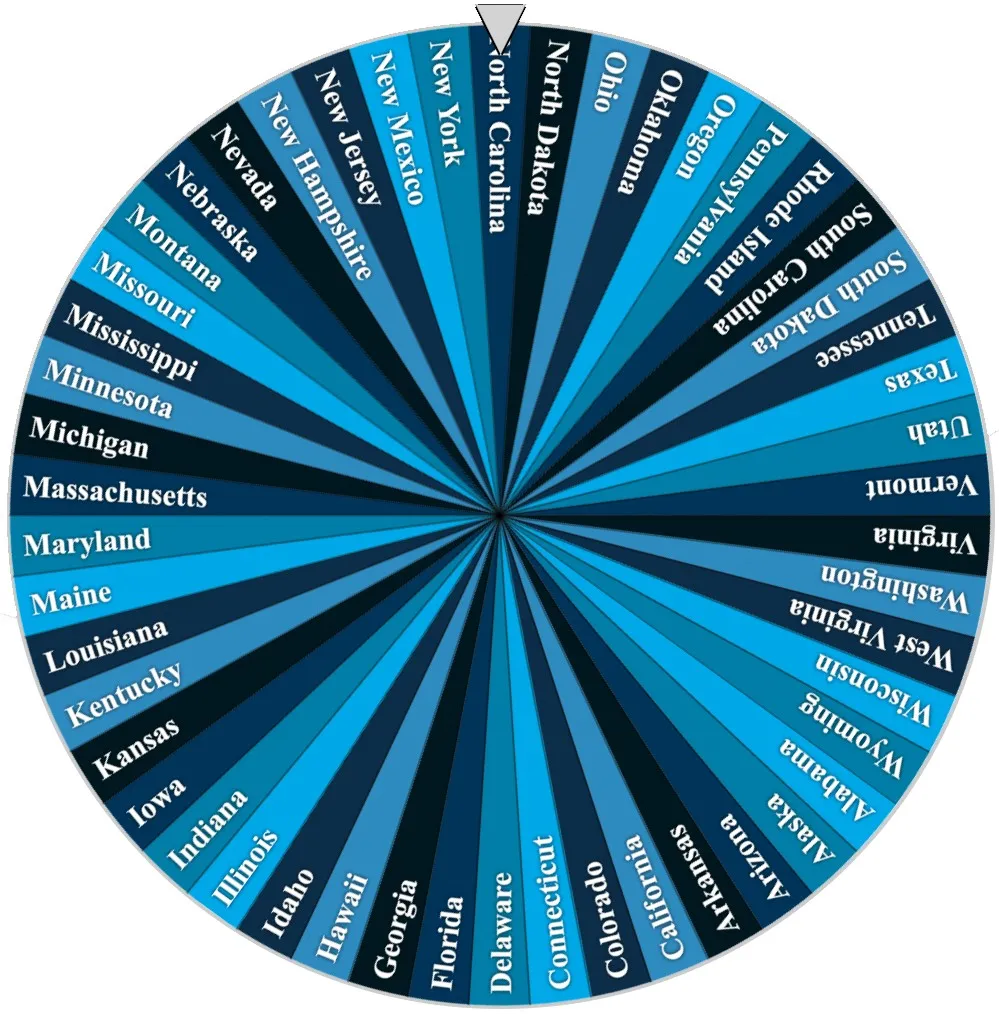 us states wheel